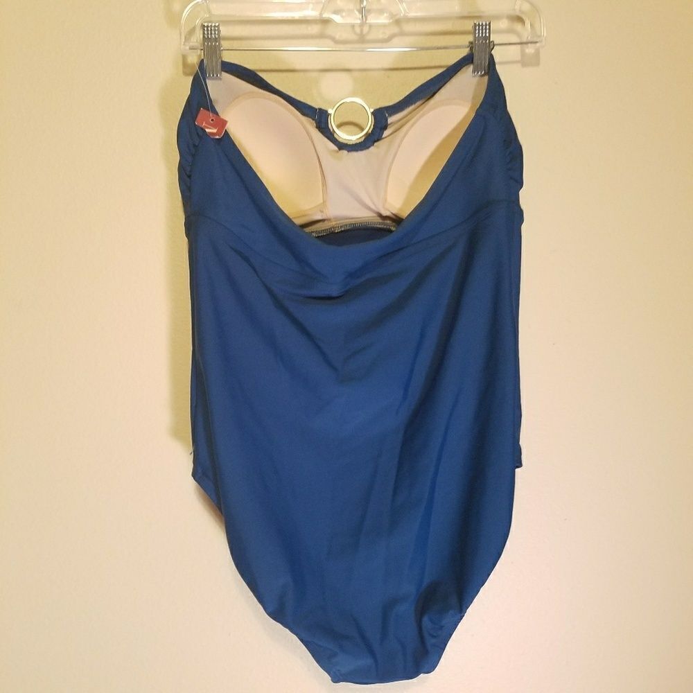LIKE NEW Merona strapless swimsuit - Picture 3 of 7